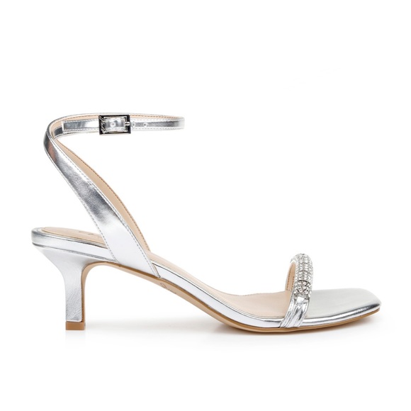 Jewel Badgley Mischka Silver Charisma Sandals - Picture 3 of 7